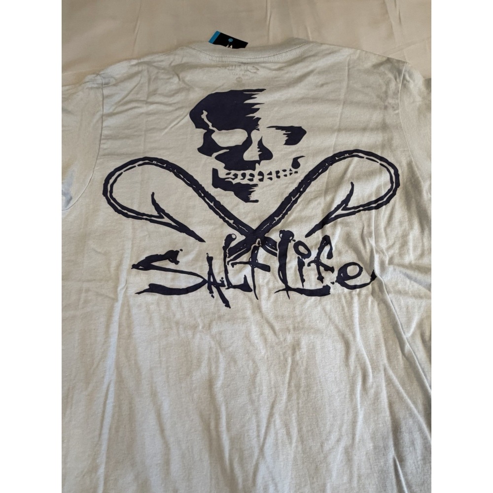 SALT LIFE T-shirts, Sizes Small Brand New Skulls And Poles - Picture 6 of 6